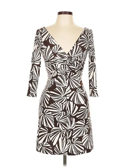 Pre-owned London Times Casual Dress In Brown