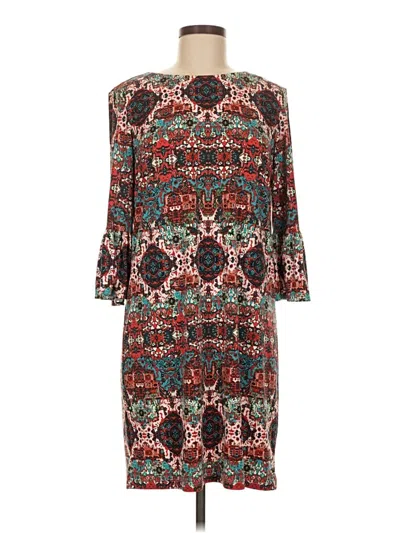 Pre-owned London Times Casual Dress In Brown