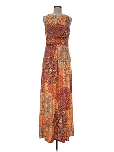 Pre-owned London Times Casual Dress In Brown