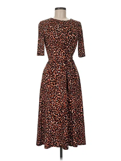 Pre-owned London Times Casual Dress In Brown