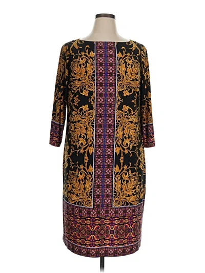 Pre-owned London Times Casual Dress In Gold