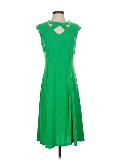 Pre-owned London Times Casual Dress In Green