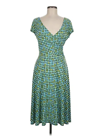 Pre-owned London Times Casual Dress In Green