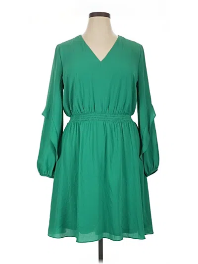 Pre-owned London Times Casual Dress In Green