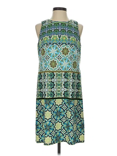 Pre-owned London Times Casual Dress In Green