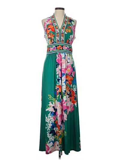 Pre-owned London Times Casual Dress In Green