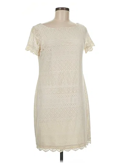 Pre-owned London Times Casual Dress In Ivory