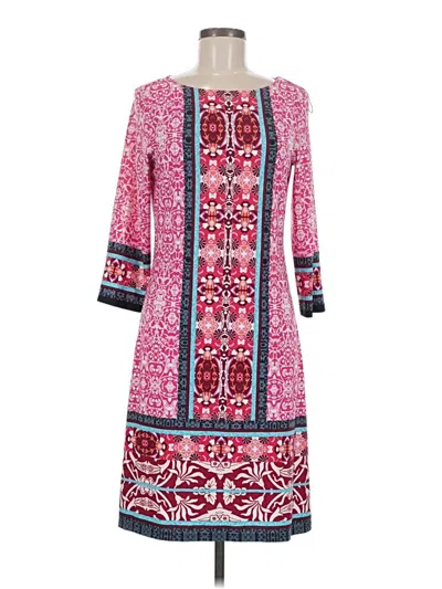 Pre-owned London Times Casual Dress In Pink