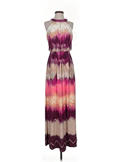 Pre-owned London Times Casual Dress In Purple