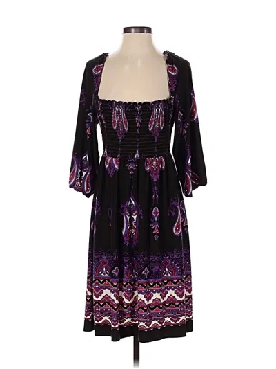 Pre-owned London Times Casual Dress In Purple