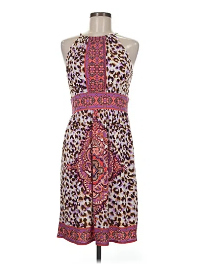 Pre-owned London Times Casual Dress In Purple