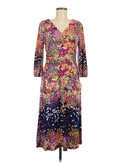 Pre-owned London Times Casual Dress In Purple