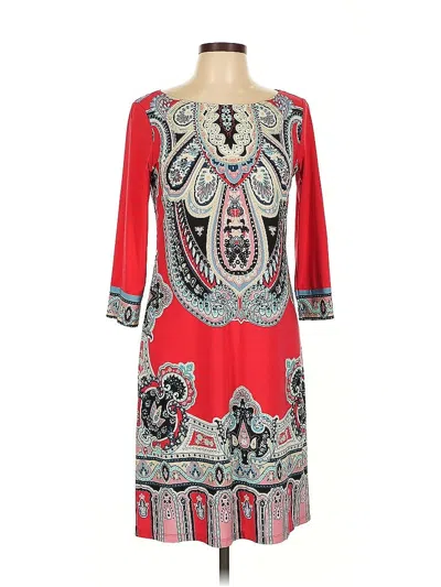 Pre-owned London Times Casual Dress In Red