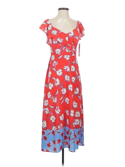 London Times Casual Dress In Red