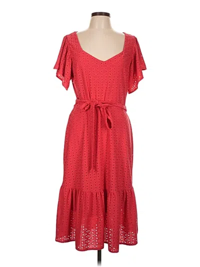 Pre-owned London Times Casual Dress In Red