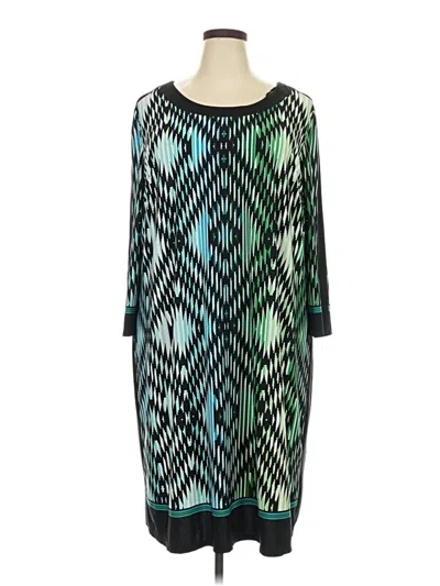 Pre-owned London Times Casual Dress In Teal