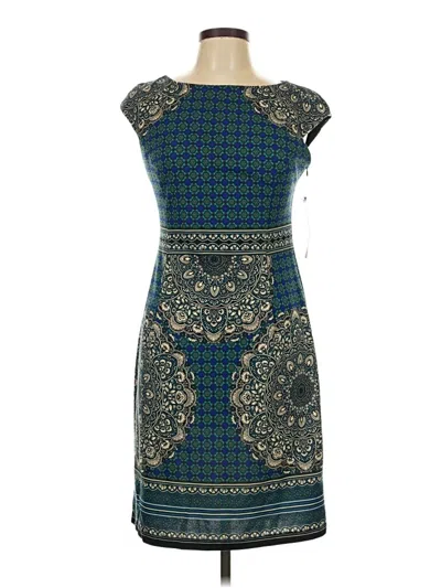 Pre-owned London Times Casual Dress In Teal