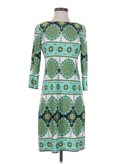 Pre-owned London Times Casual Dress In Teal
