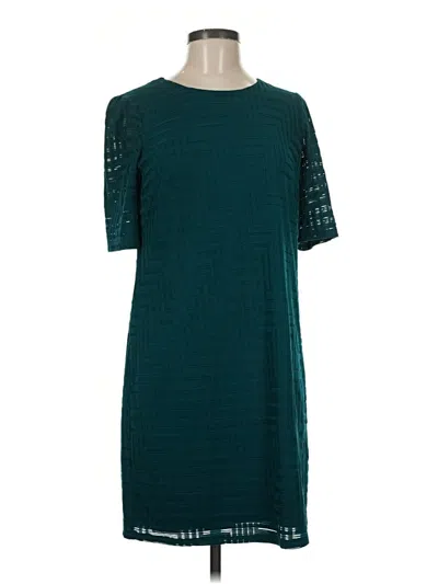 Pre-owned London Times Casual Dress In Teal