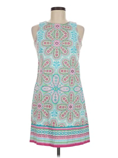 Pre-owned London Times Casual Dress In Teal