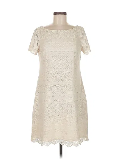 Pre-owned London Times Casual Dress In White