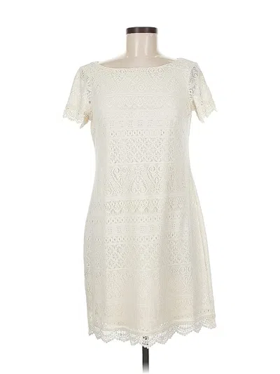 Pre-owned London Times Casual Dress In White