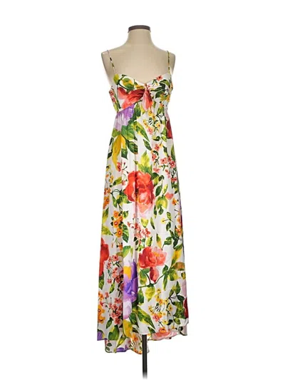 Pre-owned London Times Casual Dress In White