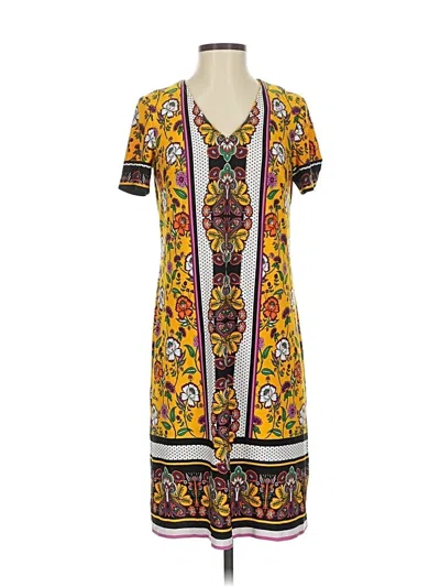 Pre-owned London Times Casual Dress In Yellow