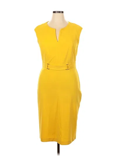Pre-owned London Times Casual Dress In Yellow