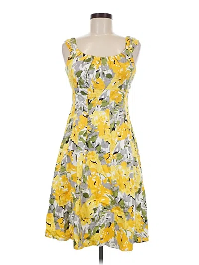 Pre-owned London Times Casual Dress In Yellow