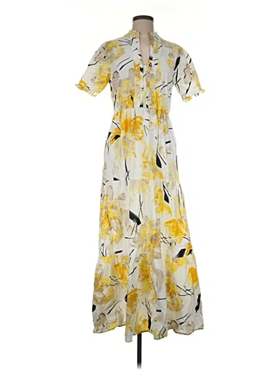 Pre-owned London Times Casual Dress In Yellow