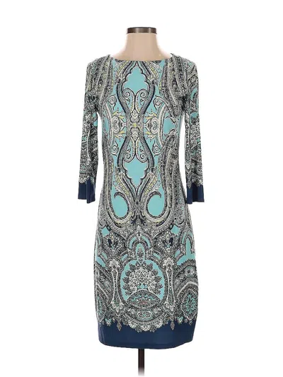 Pre-owned London Times Cocktail Dress In Blue