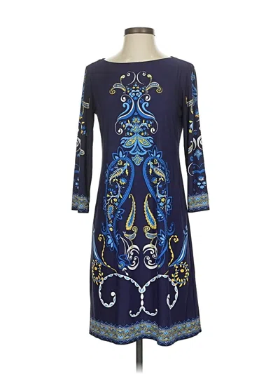 Pre-owned London Times Cocktail Dress In Blue