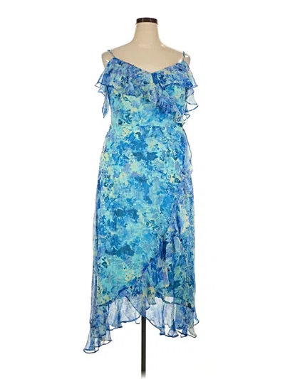 Pre-owned London Times Cocktail Dress In Blue