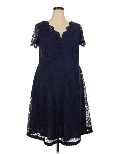 Pre-owned London Times Cocktail Dress In Blue