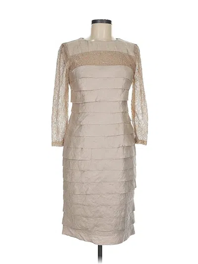 Pre-owned London Times Cocktail Dress In Brown