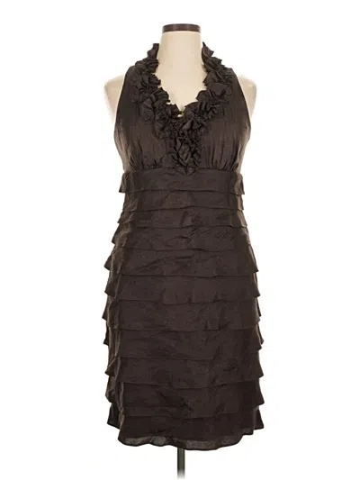Pre-owned London Times Cocktail Dress In Brown