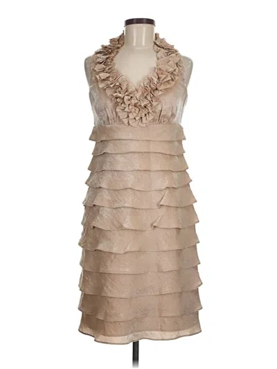 Pre-owned London Times Cocktail Dress In Brown