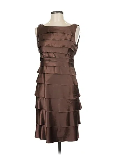 Pre-owned London Times Cocktail Dress In Brown