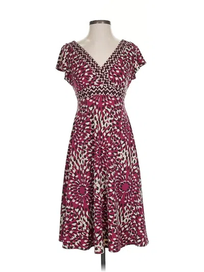 Pre-owned London Times Cocktail Dress In Burgundy
