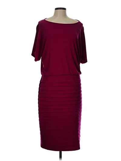 Pre-owned London Times Cocktail Dress In Burgundy