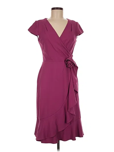 Pre-owned London Times Cocktail Dress In Burgundy