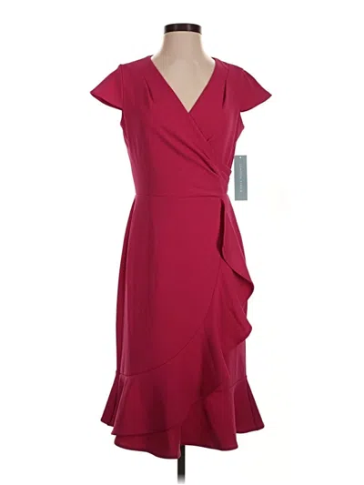Pre-owned London Times Cocktail Dress In Burgundy