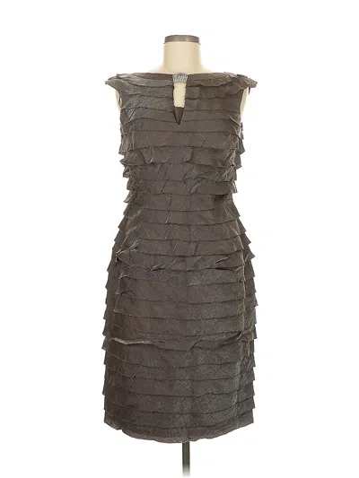 Pre-owned London Times Cocktail Dress In Gray