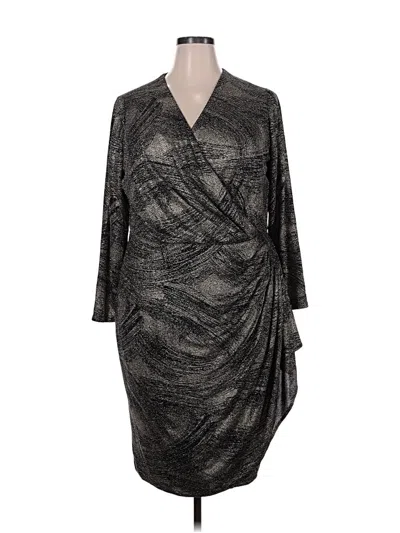 Pre-owned London Times Cocktail Dress In Gray