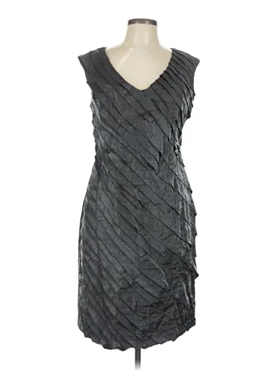 Pre-owned London Times Cocktail Dress In Gray