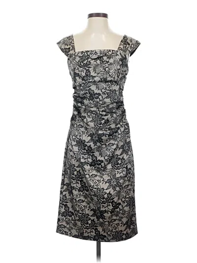 Pre-owned London Times Cocktail Dress In Gray