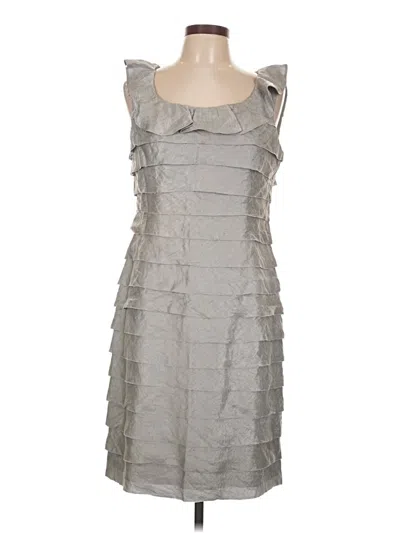 Pre-owned London Times Cocktail Dress In Gray