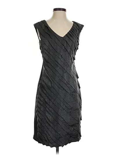 Pre-owned London Times Cocktail Dress In Gray