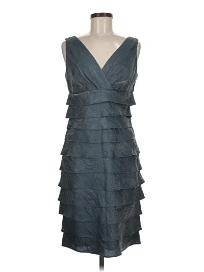 Pre-owned London Times Cocktail Dress In Gray